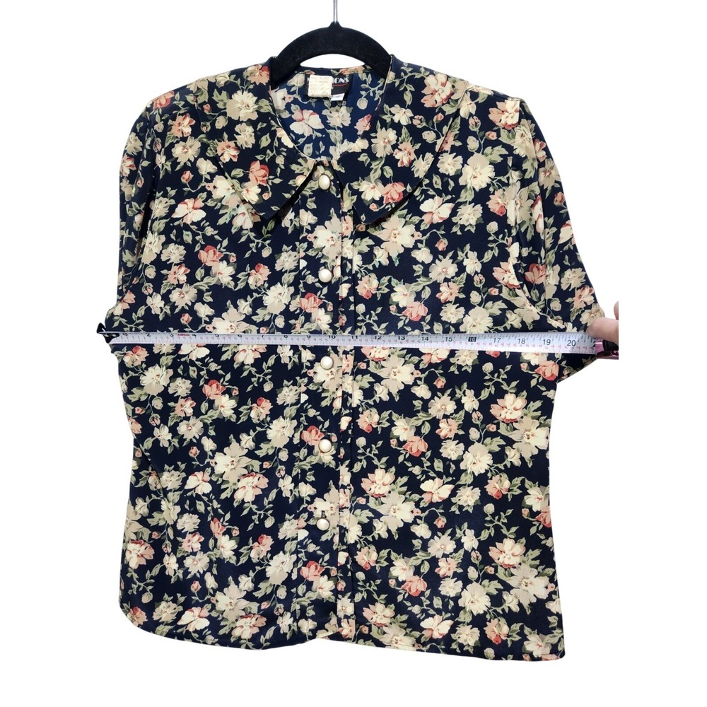 Vintage Notations 2 Piece Shirt + Culottes 10/12 Floral Cottagecore Grannycore - Picture 3 of 9
